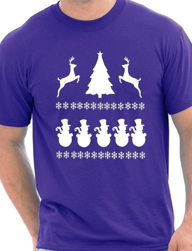 Christmas Scene Reindeer Funny Christmas Gift T-Shirt
