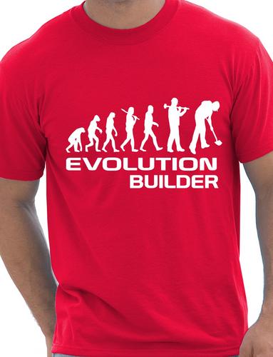 Evolution Of Builder T-Shirt