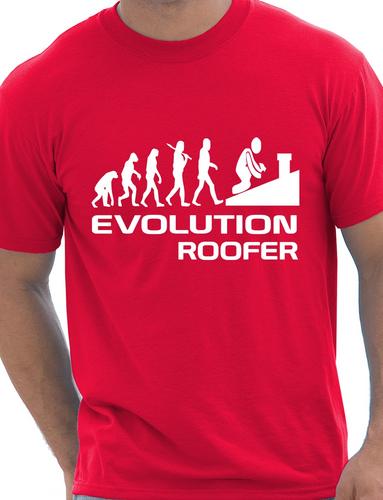 Evolution Of Roofer T-Shirt