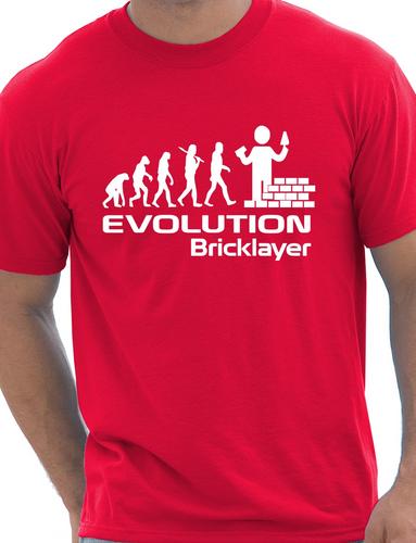 Evolution Of Bricklayer T-Shirt