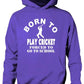 Born To Play Cricket Sports Hoodie Boys Kids