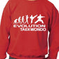 Evolution Of Taekwondo Martial Arts Adult Sweatshirt