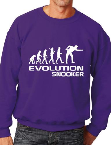 Evolution Of Snooker Player Funny Adult Sweatshirt