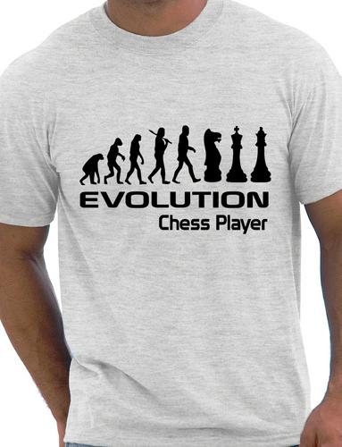 Evolution Of Chess Player T-Shirt Medium Black