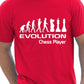 Evolution Of Chess Player T-Shirt Medium Black