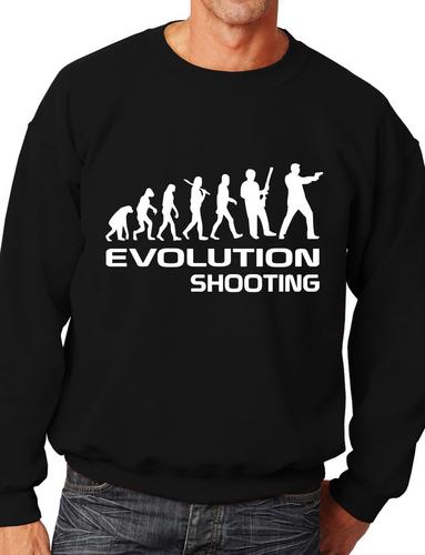 Evolution Of Shooting Funny Adult Sweatshirt