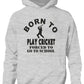 Born To Play Cricket Sports Hoodie Boys Kids