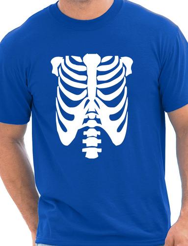 Skeleton T-Shirt Fancy Dress Halloween Funny