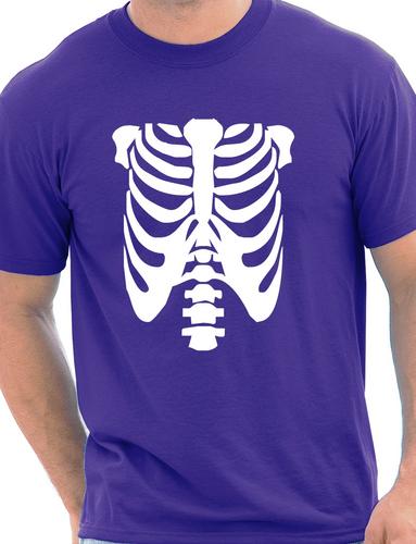 Skeleton T-Shirt Fancy Dress Halloween Funny