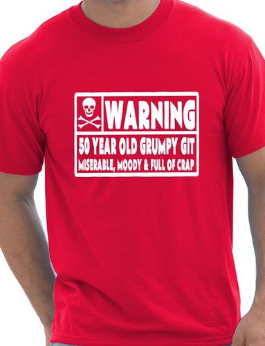 50 Year Old Git Mens 50th Birthday T-Shirt
