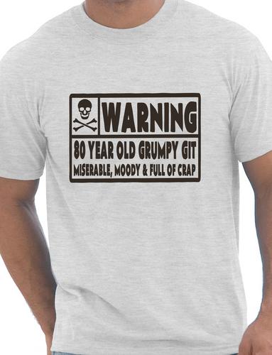 80 Year Old Git Mens 80th Birthday T-Shirt