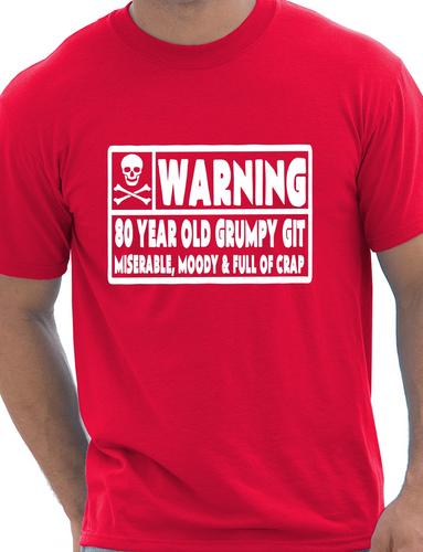 80 Year Old Git Mens 80th Birthday T-Shirt
