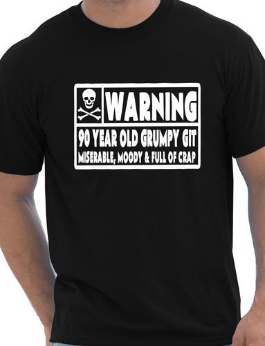 90 Year Old Git Mens 90th Birthday T-Shirt