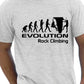 Evolution Of Rock Climbing T-Shirt