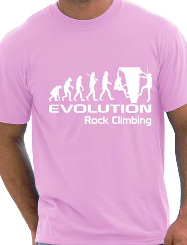 Evolution Of Rock Climbing T-Shirt