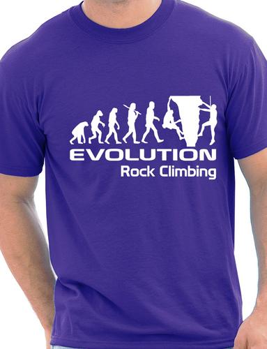 Evolution Of Rock Climbing T-Shirt