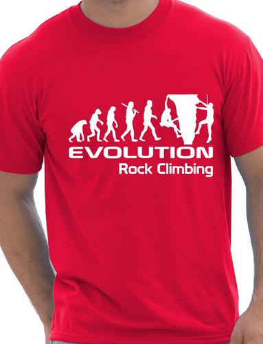 Evolution Of Rock Climbing T-Shirt