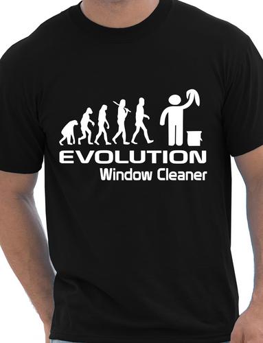 Evolution Of Window Cleaner T-Shirt