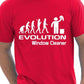 Evolution Of Window Cleaner T-Shirt