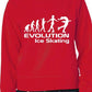 Evolution Of Ice Skating Skater Unisex Sweatshirt