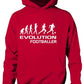 Evolution Of Football Girls Boys Hoodie Hoody Gift