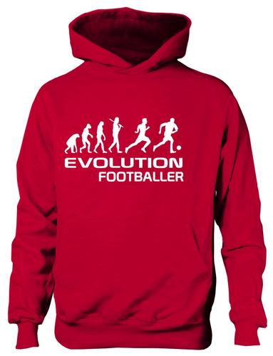 Evolution Of Football Girls Boys Hoodie Hoody Gift