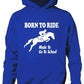 Born To Ride Made Go To School Girls Horse Riding Hoodie Pony