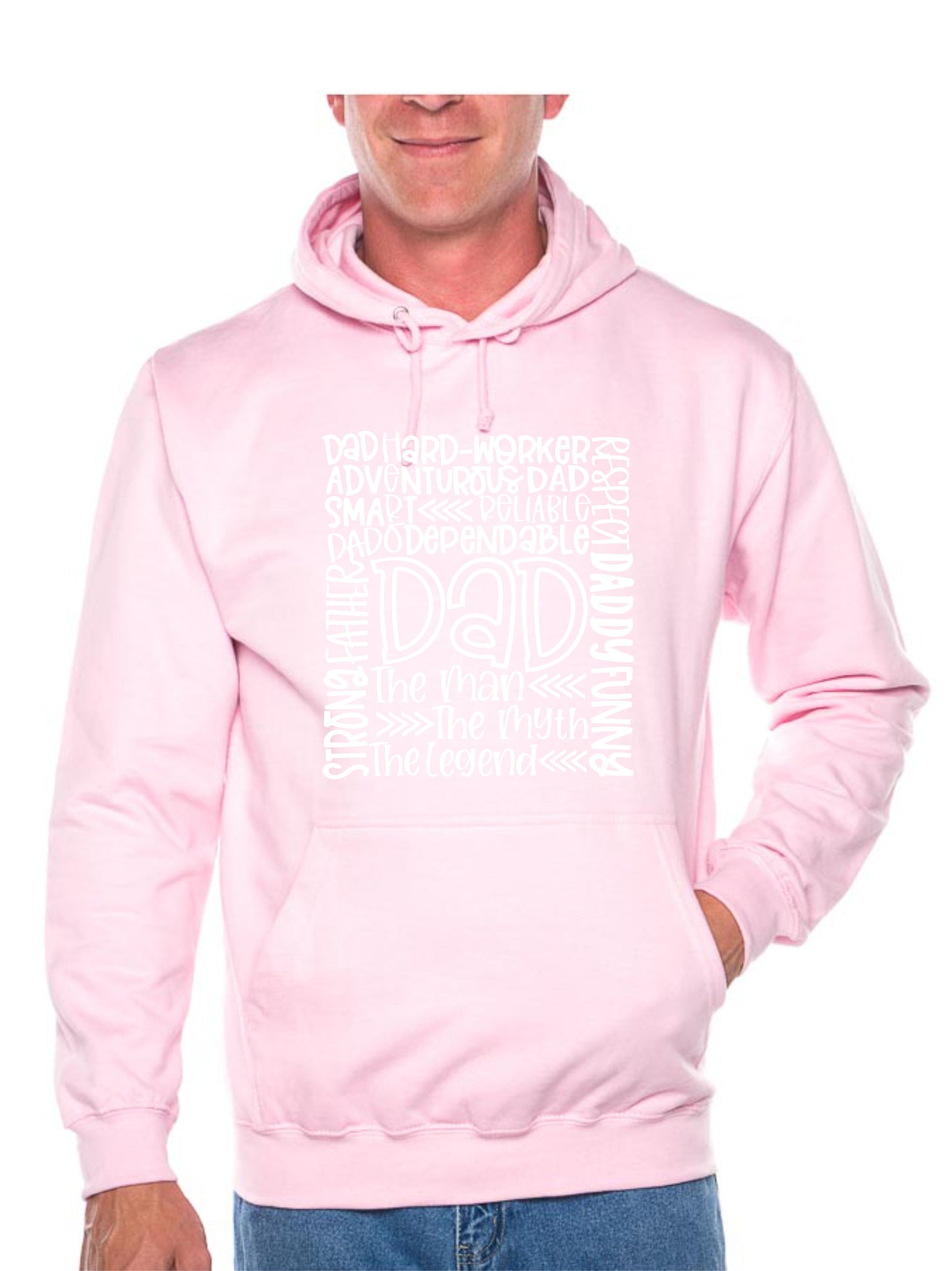 Dad The Man The Myth Unisex Hoodie Funny Slogan Hoodie