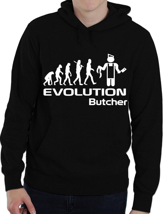 Evolution Of A Butcher Job Work Unisex Hoody