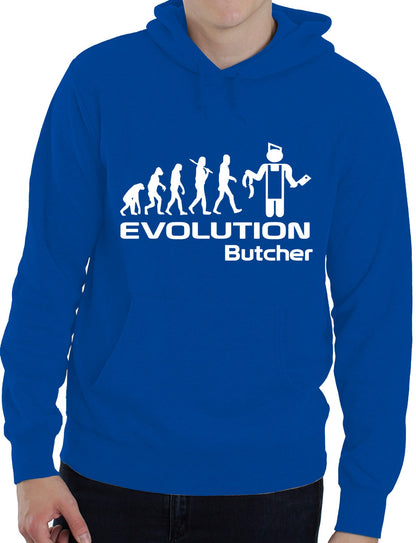Evolution Of A Butcher Job Work Unisex Hoody
