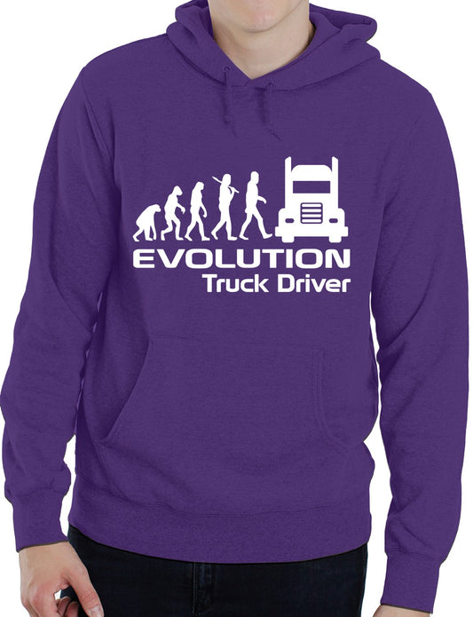 Evolution Of A Trucker Driver Job Work Unisex Hoody