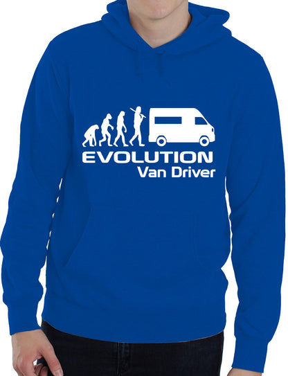 Evolution Of A Van Driver Job Work Unisex Hoody Large Black