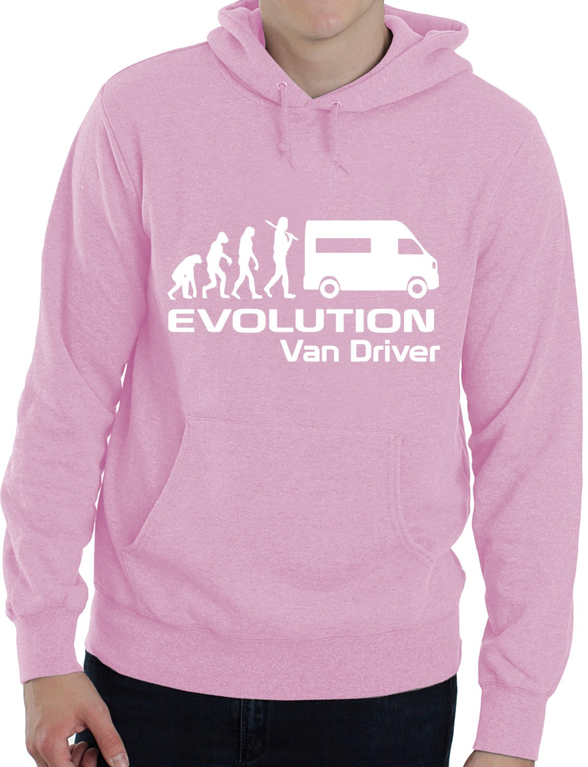 Evolution Of A Van Driver Job Work Unisex Hoody Large Black