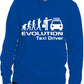 Evolution Of A Taxi Driver Job Work Unisex Hoody