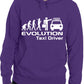 Evolution Of A Taxi Driver Job Work Unisex Hoody