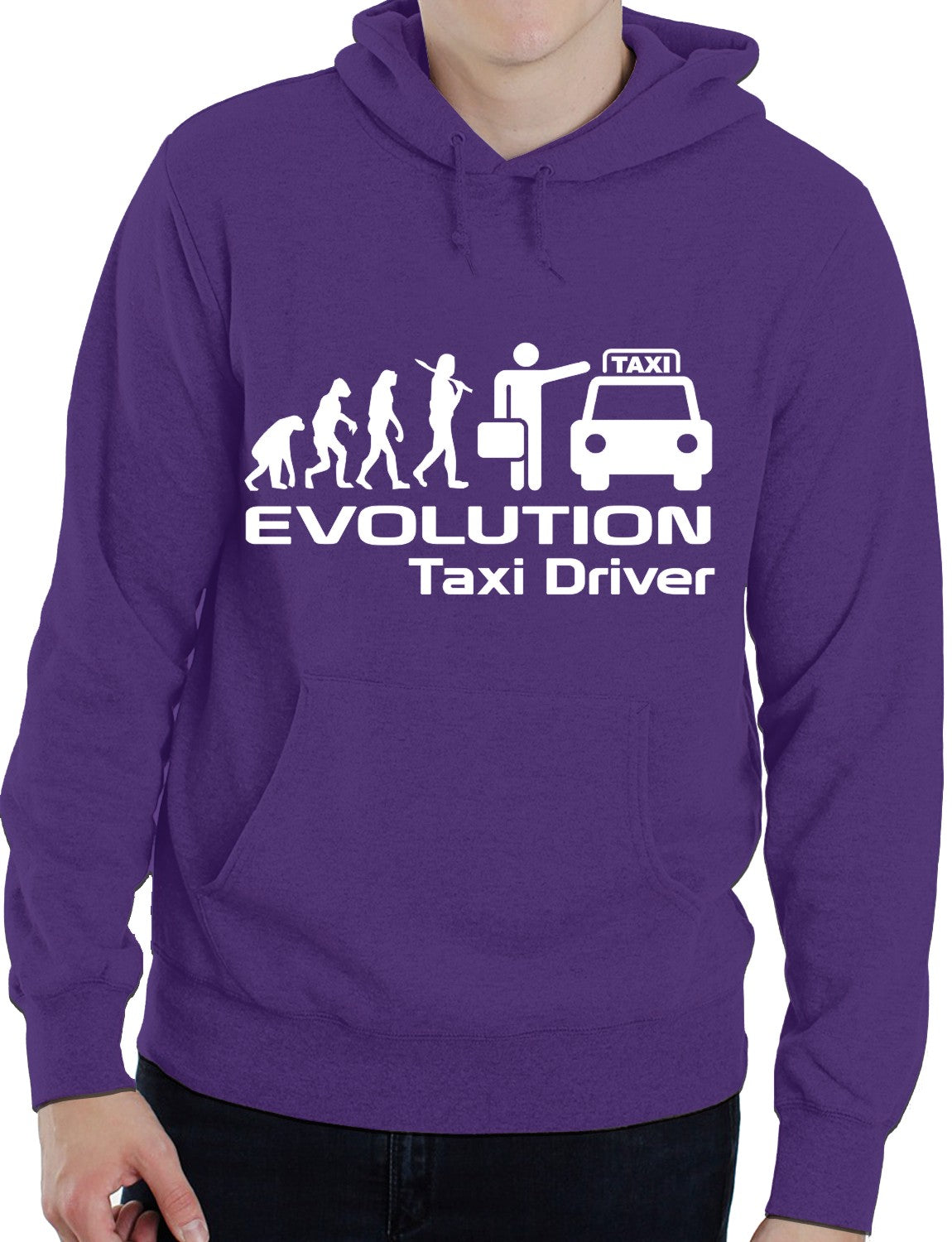 Evolution Of A Taxi Driver Job Work Unisex Hoody