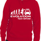 Evolution Of A Taxi Driver Job Work Unisex Hoody