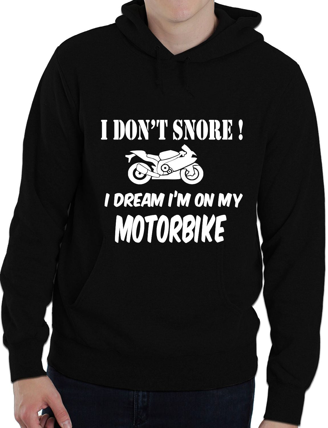 I Don't Snore Bikers Superbike Biker Mototrbike Unisex Hoodie Size