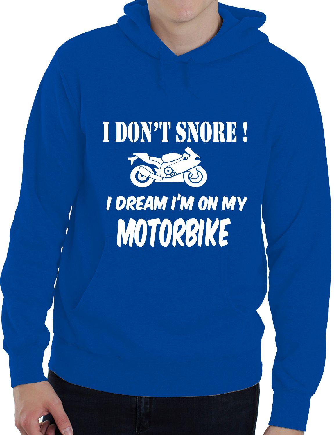 I Don't Snore Bikers Superbike Biker Mototrbike Unisex Hoodie Size