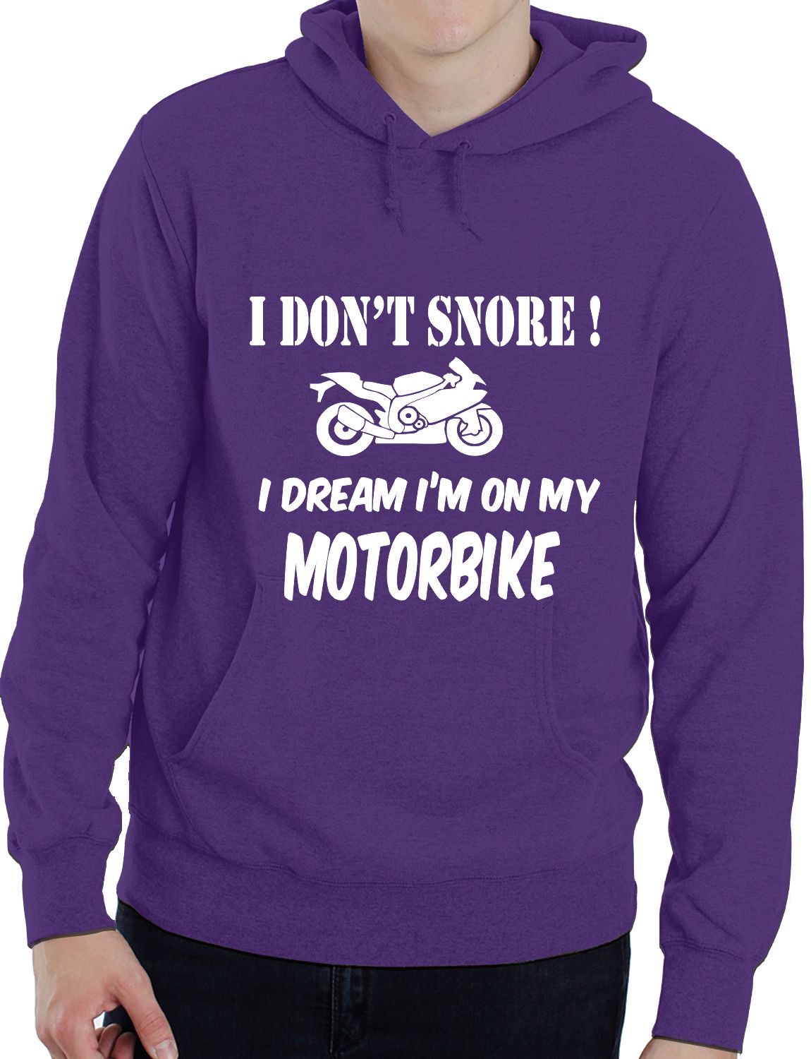 I Don't Snore Bikers Superbike Biker Mototrbike Unisex Hoodie Size