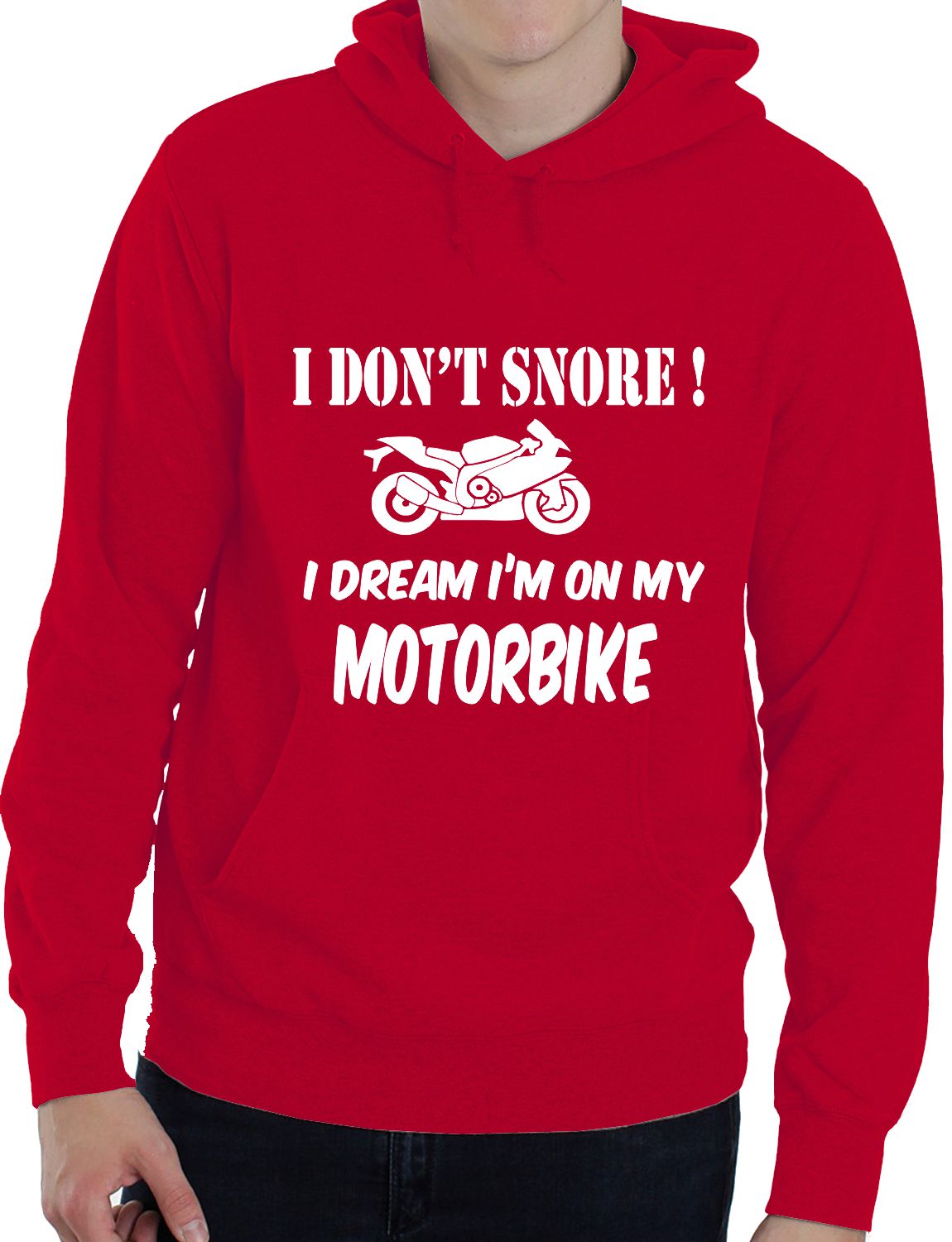 I Don't Snore Bikers Superbike Biker Mototrbike Unisex Hoodie Size