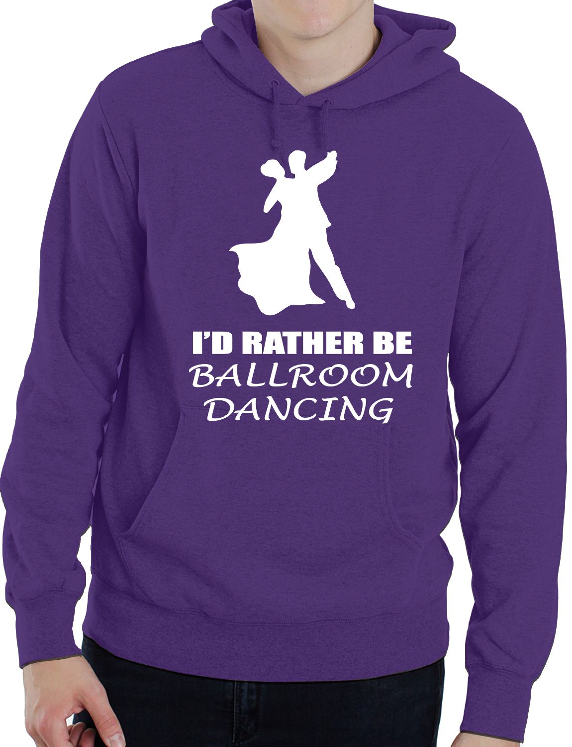 I'd Rather Be Ballroom Dancing Music Funny Unisex Hoodie Size