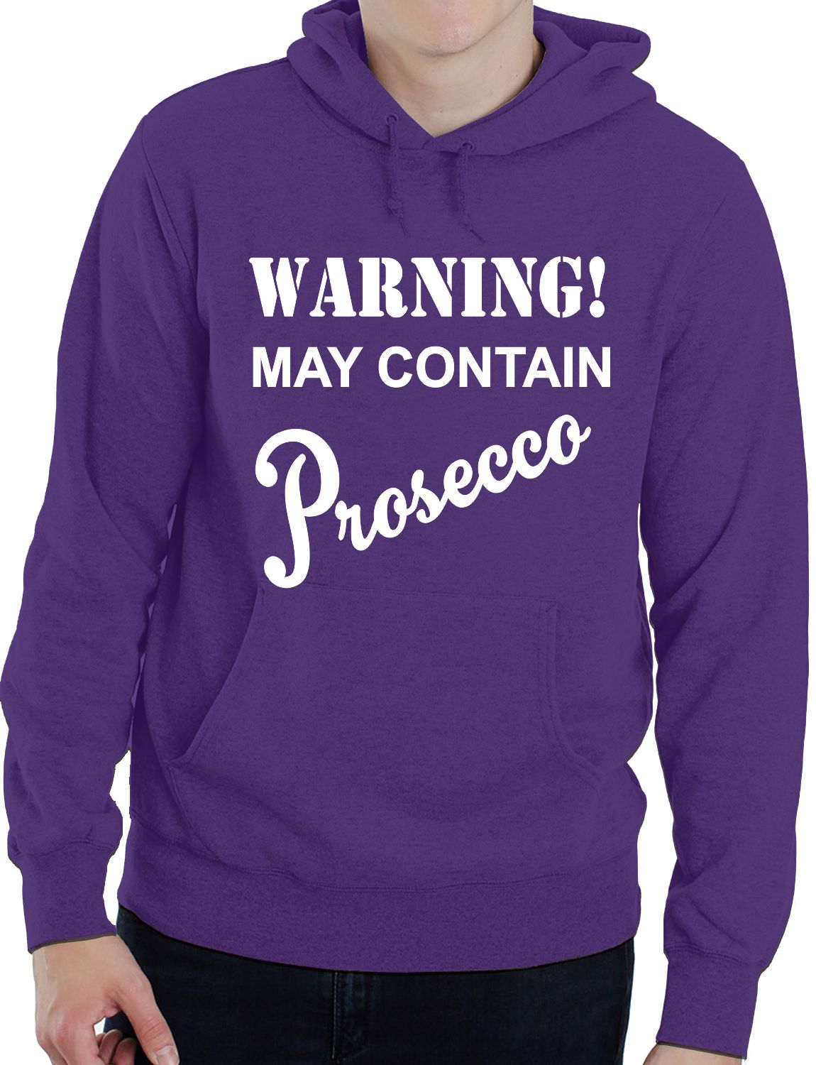Warning Contains Prosecco Funny Drinks Funny Unisex Hoodie Size