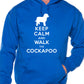 Keep Calm Walk The Cockapoo Dog Lovers Hoodie Size