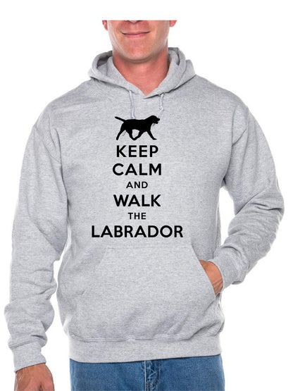 Keep Calm Walk The Labrador Dog Lovers Hoodie Size