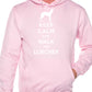 Keep Calm Walk The Lurcher Dog Lovers Hoodie Size