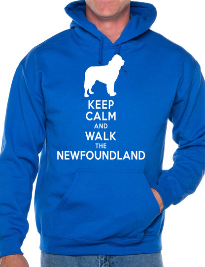 Keep Calm Walk The Newfoundland Dog Lovers  Hoodie Size