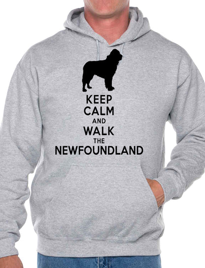 Keep Calm Walk The Newfoundland Dog Lovers  Hoodie Size