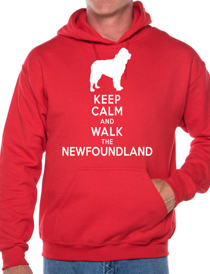 Keep Calm Walk The Newfoundland Dog Lovers  Hoodie Size