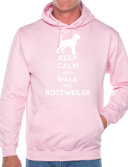 Keep Calm Walk The Rottweiler Dog Lovers  Hoodie Size